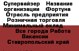 Супервайзер › Название организации ­ Фортуна › Отрасль предприятия ­ Розничная торговля › Минимальный оклад ­ 19 000 - Все города Работа » Вакансии   . Ставропольский край